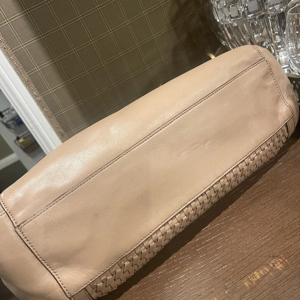 Coach Tan Woven leather front Pocket Hobo Bag - Picture 6 of 14